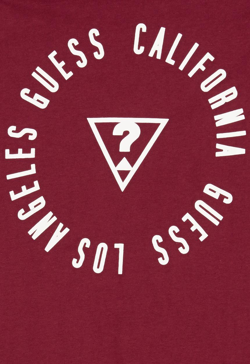 GUESS - California  Tee Dark Red