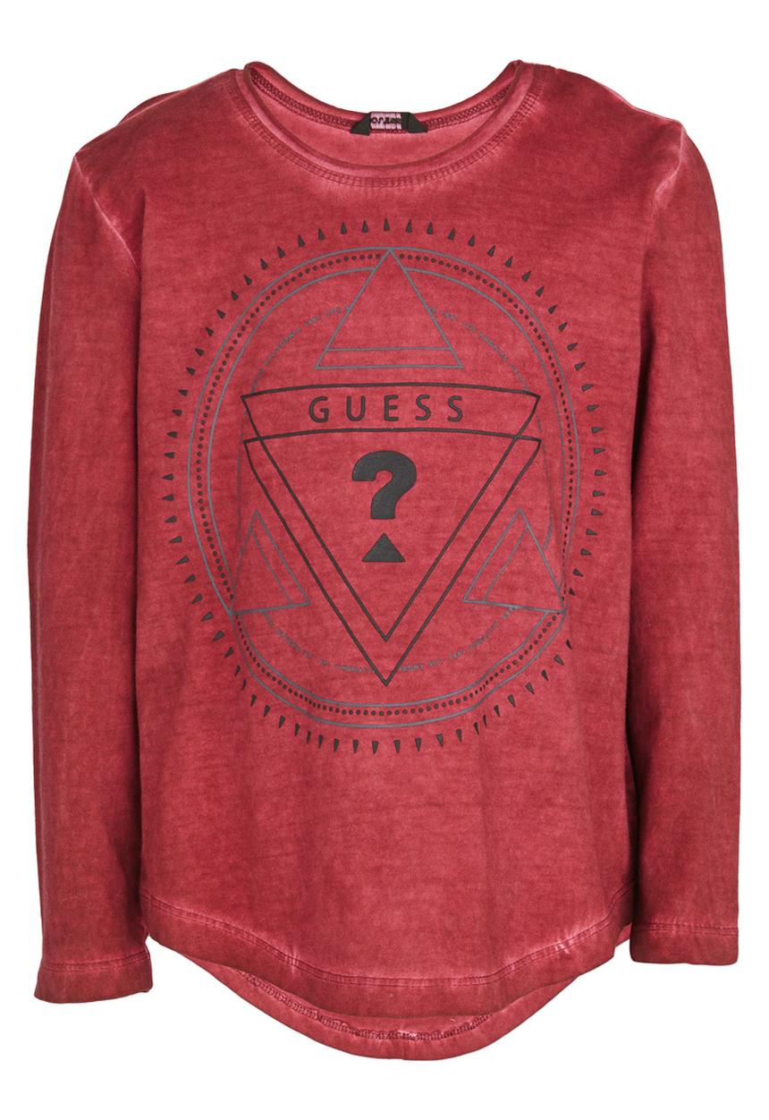GUESS - Gunner Crew  Tee Dark Red