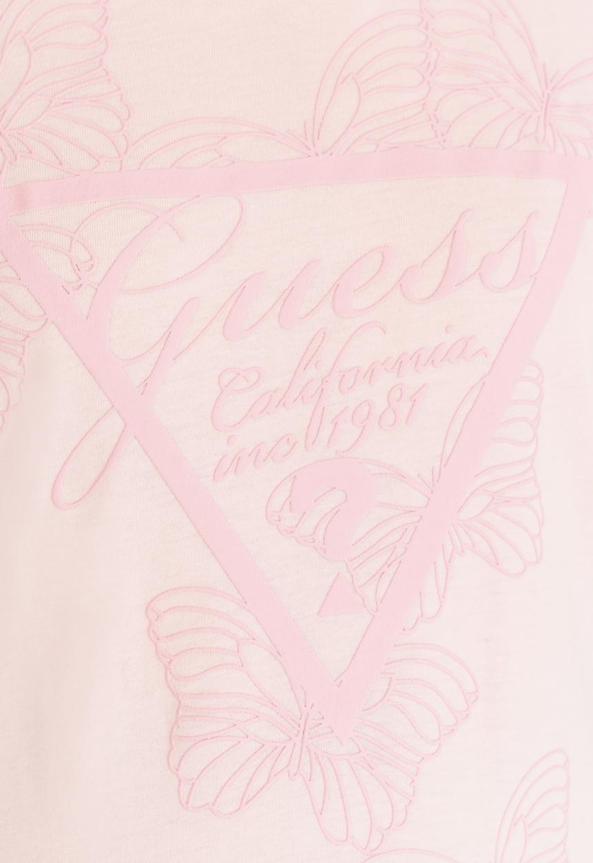 GUESS - Girls Tri Butterfly Tee Pale Pink