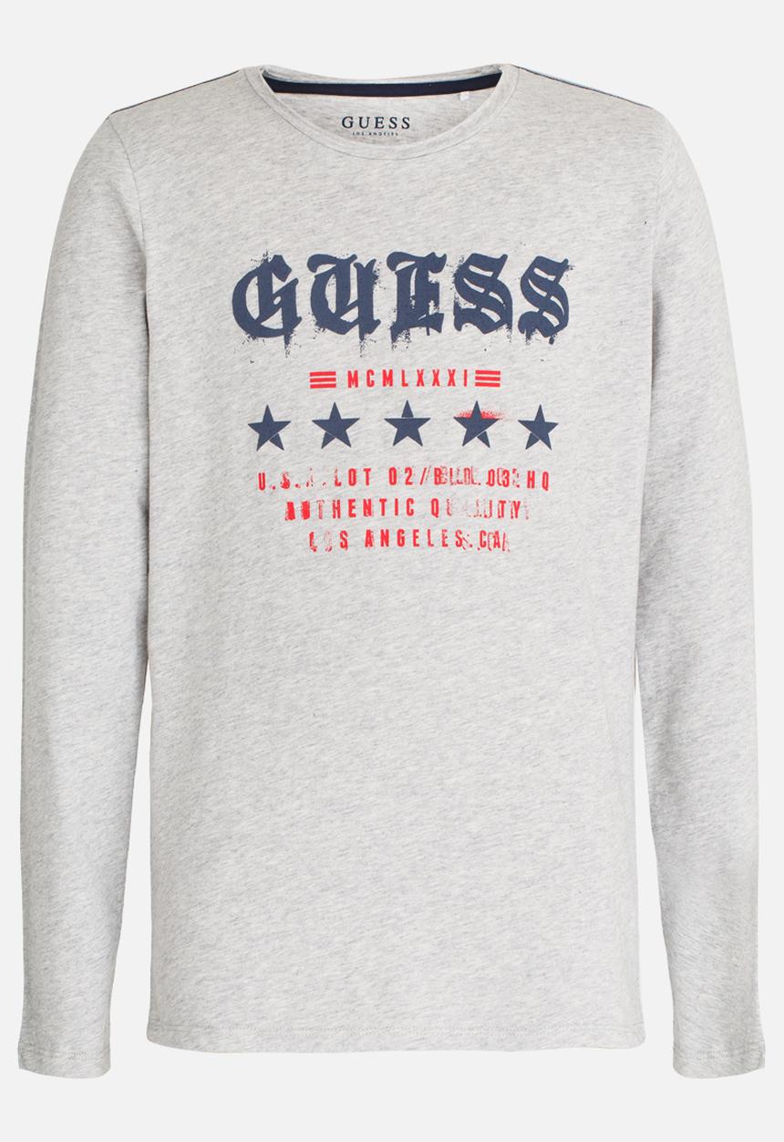 GUESS - Boys Guess Stars Tee Grey