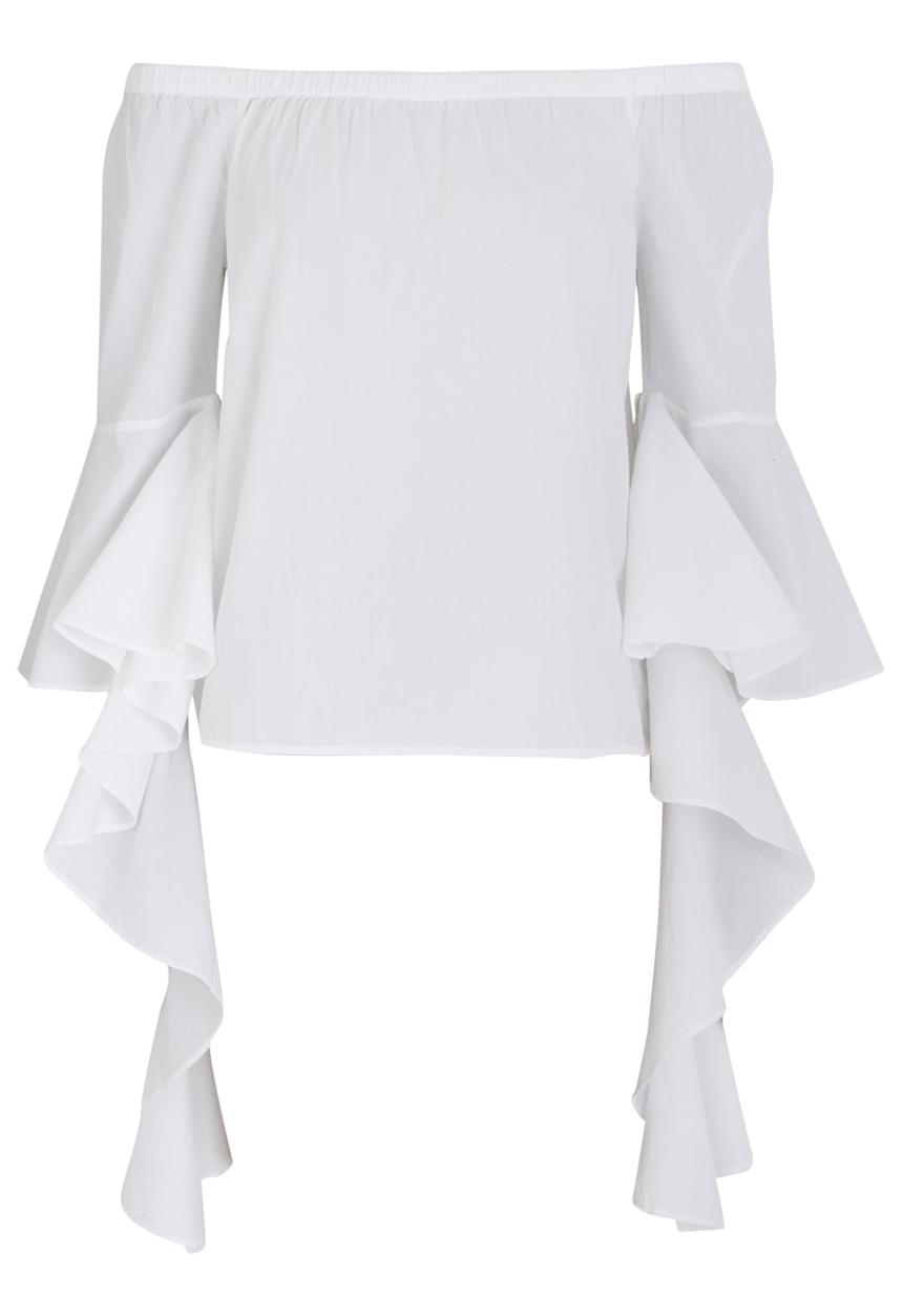 Noisy May - Julianna Off-the-shoulder Blouse White