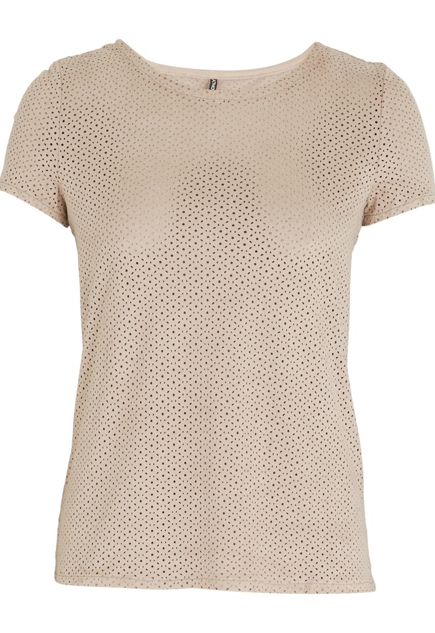 ONLY - Astrid Suede-look Top Nude