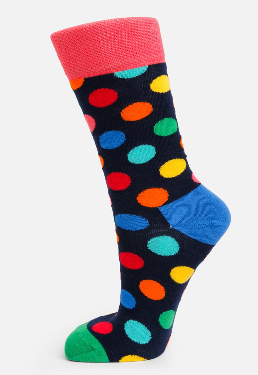 Happy Socks - Big dot sock - pink & blue