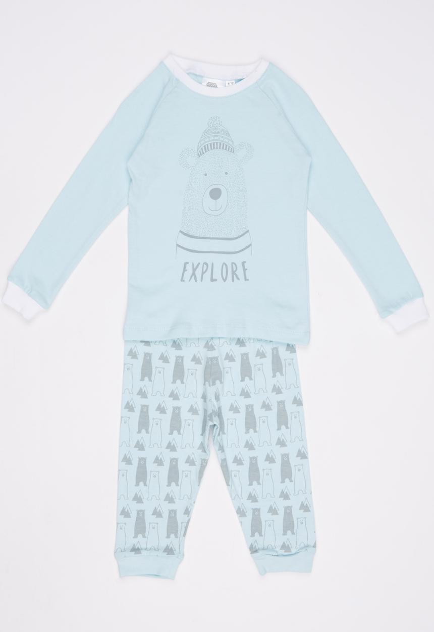 Home Grown Africa - Explore Bear Long Johns  Multi-colour