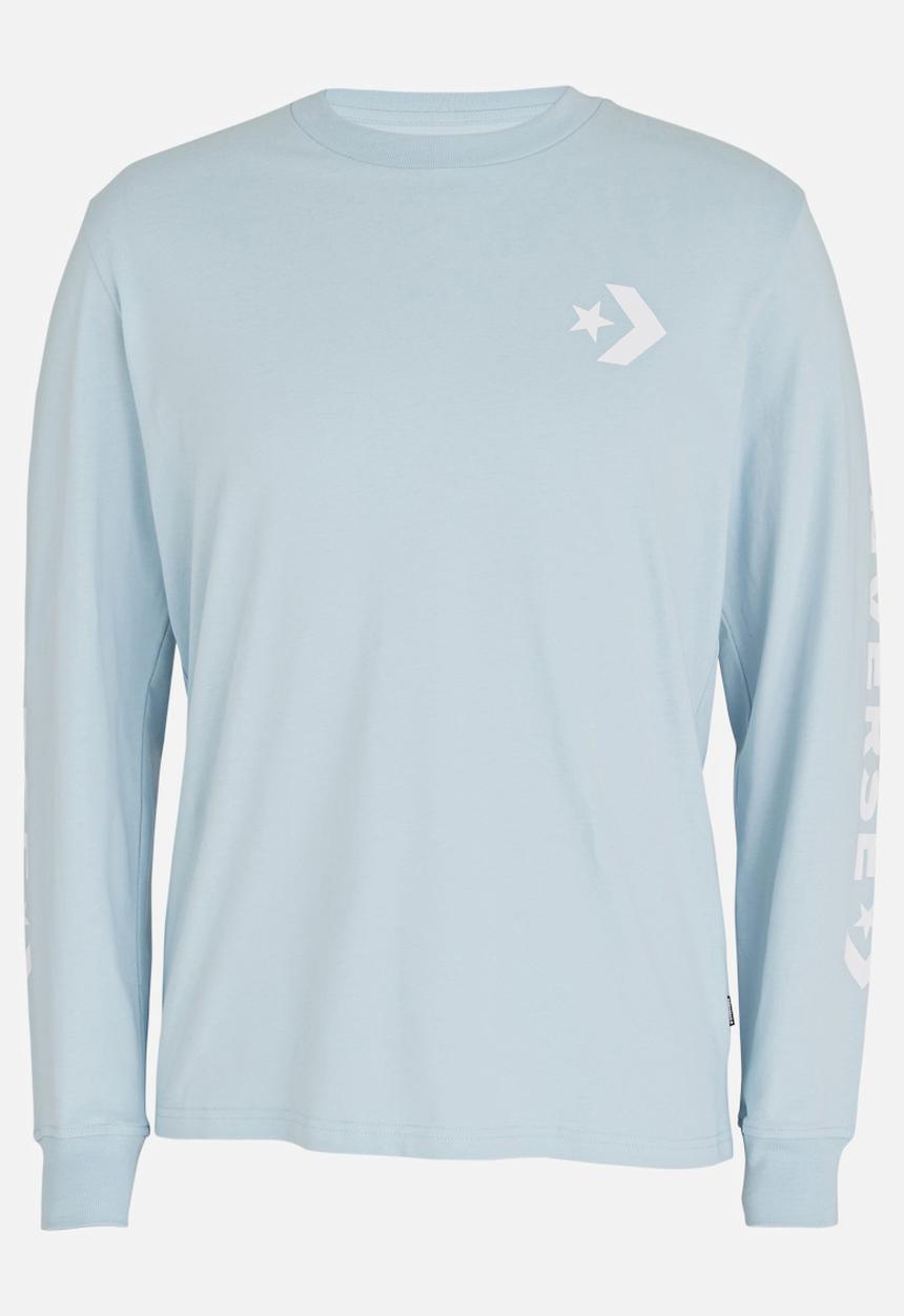 Converse - Converse Star Chevron Wordmark Tee Pale Blue