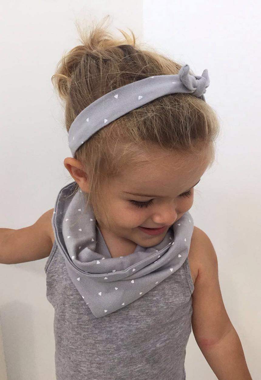 Pickalilly - Knotted Headband Grey