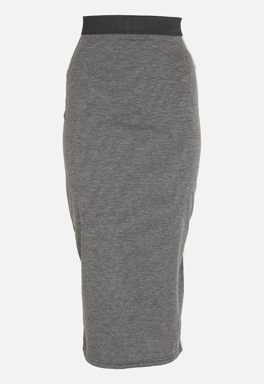 STYLE REPUBLIC - Athleisure Midi Skirt Grey Melange