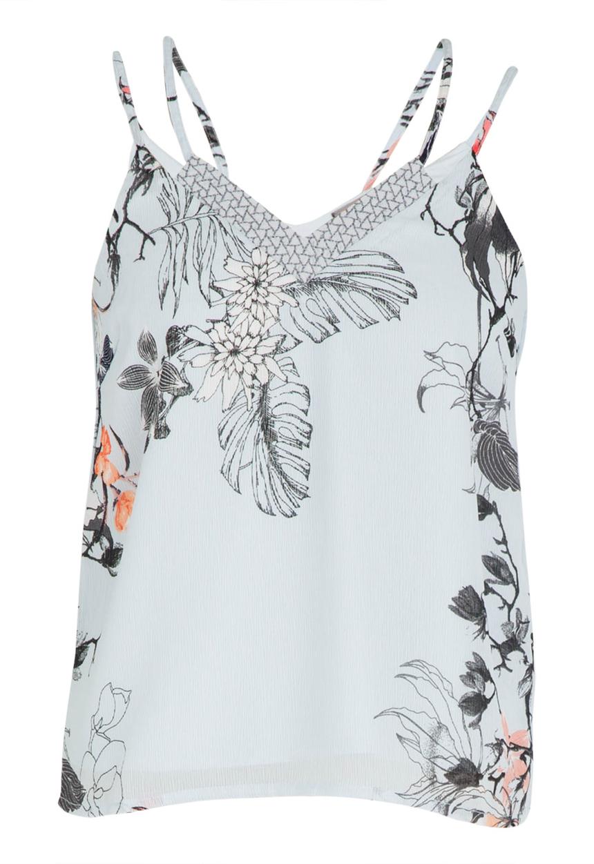 Vero Moda - Helene Strap Detail Top Pale Blue
