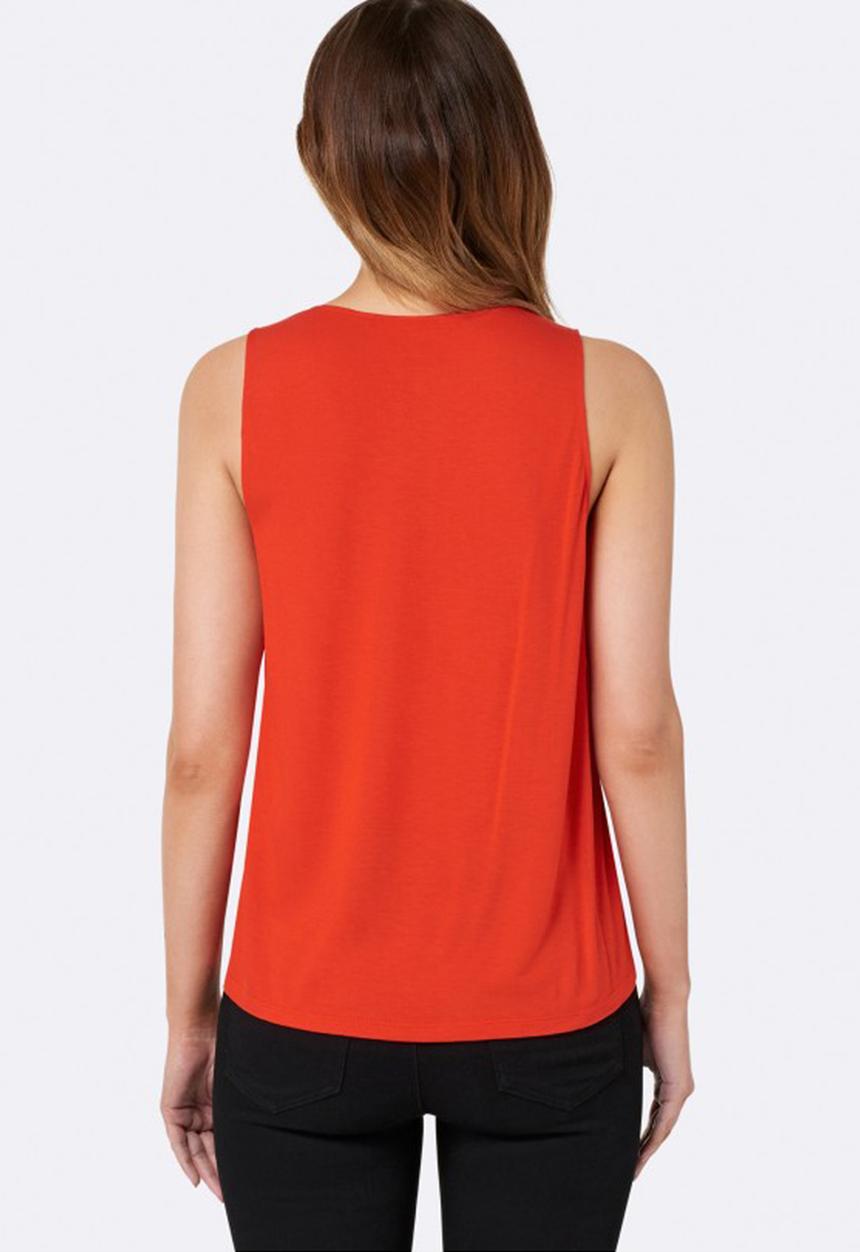 Forever New (Spree) - Gardenia Zip Front Tank Orange