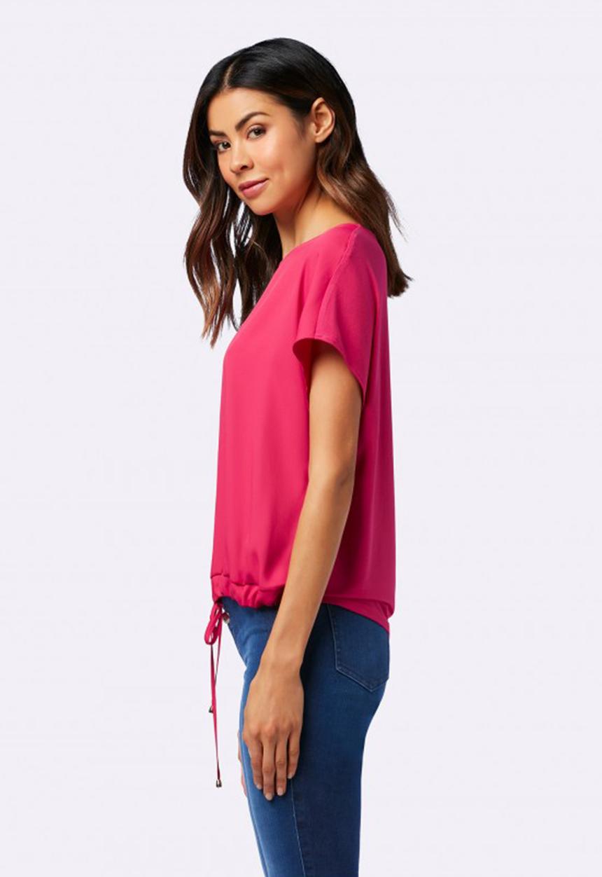 Forever New (Spree) - Sarah Drawstring Front Top Mid Pink