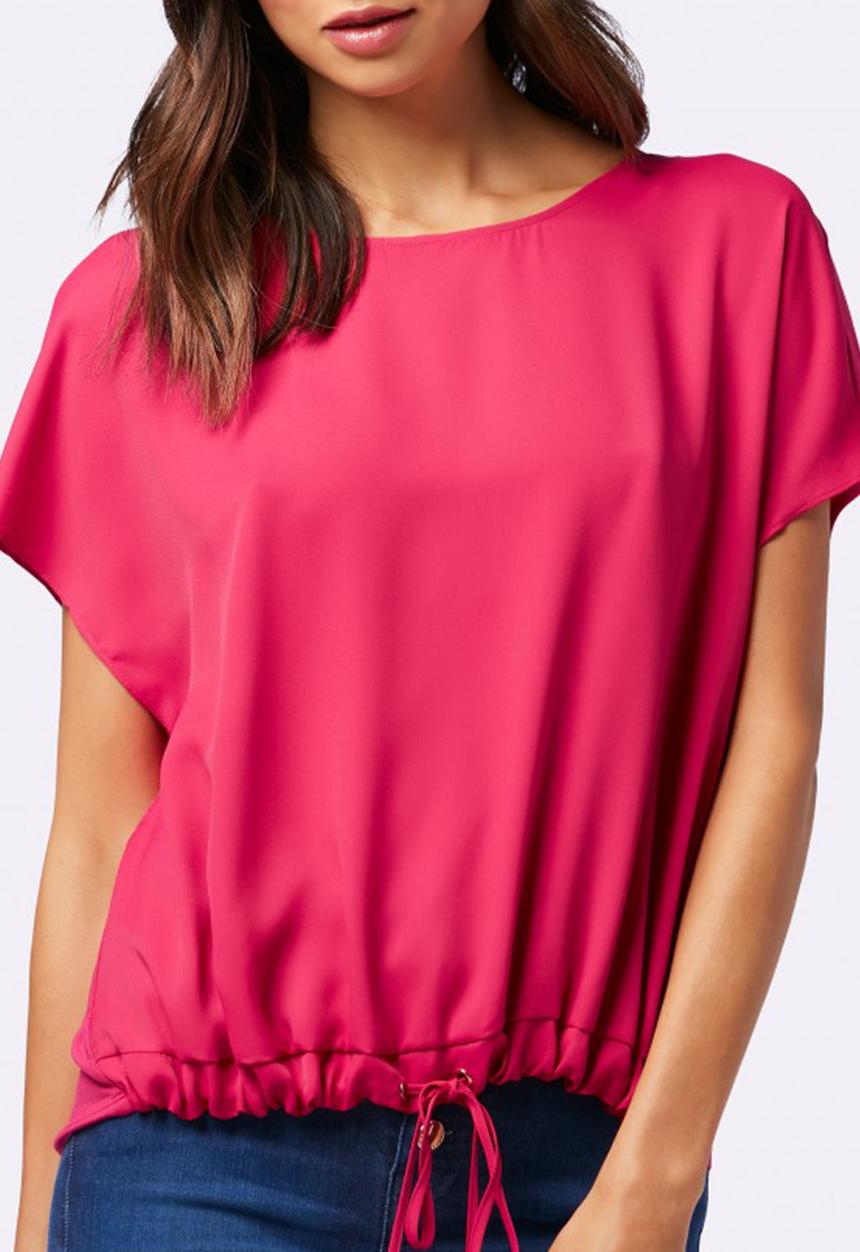 Forever New (Spree) - Sarah Drawstring Front Top Mid Pink