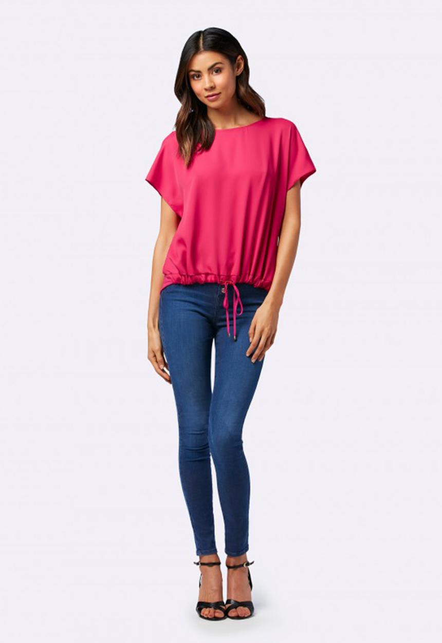 Forever New (Spree) - Sarah Drawstring Front Top Mid Pink