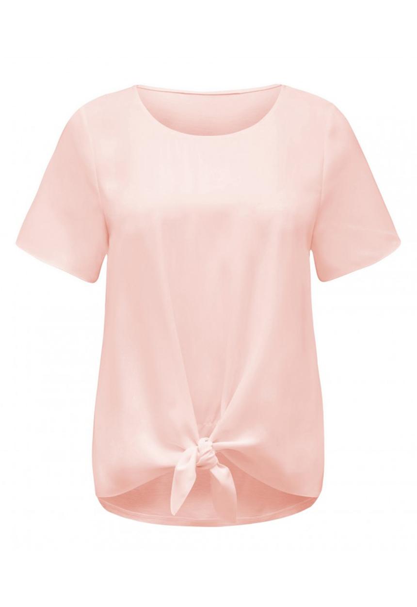 Forever New (Spree) - Tilly Tie Front Tee Pale Pink