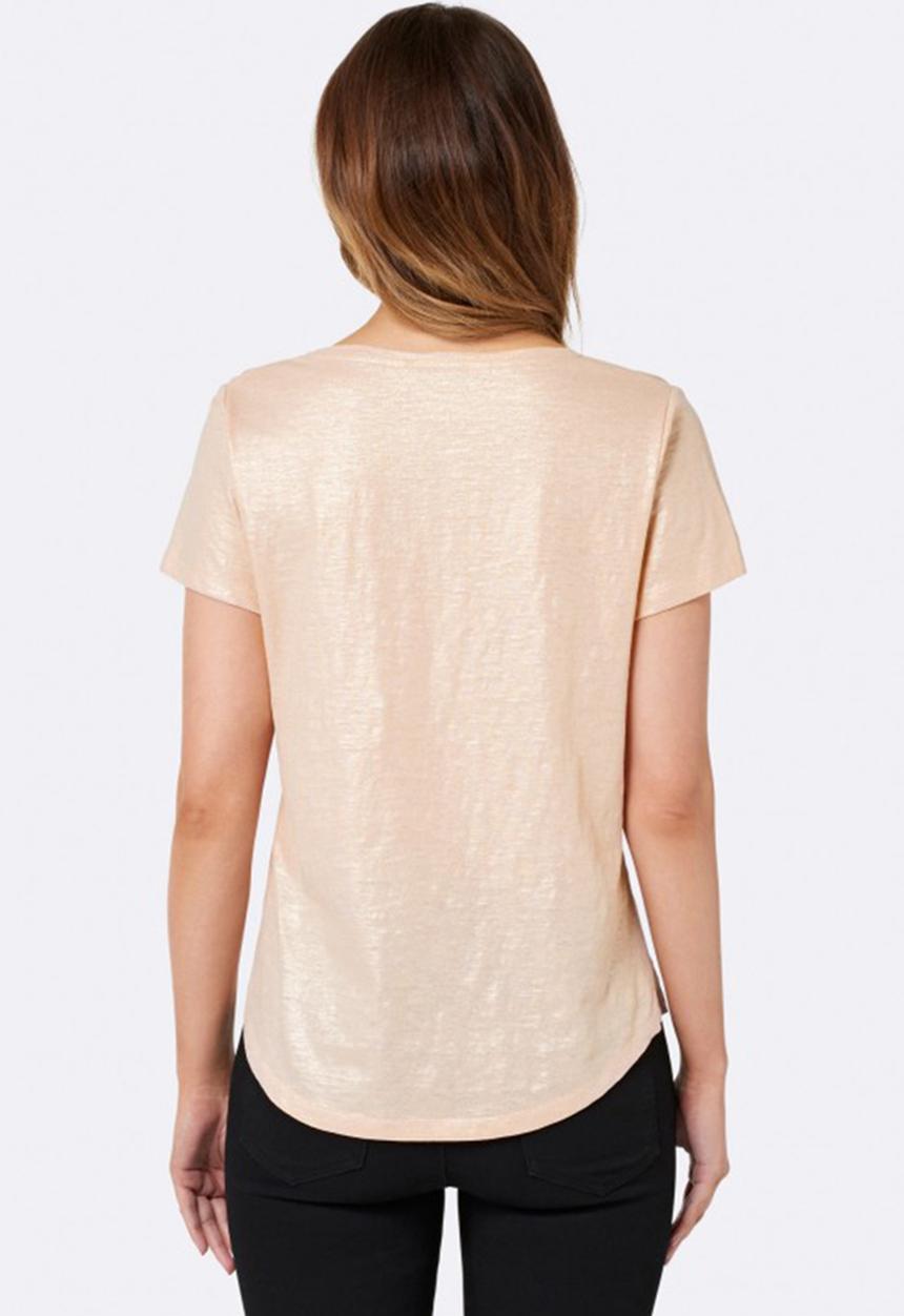 Forever New (Spree) - Raven Metallic Spra Foil Tee Gold
