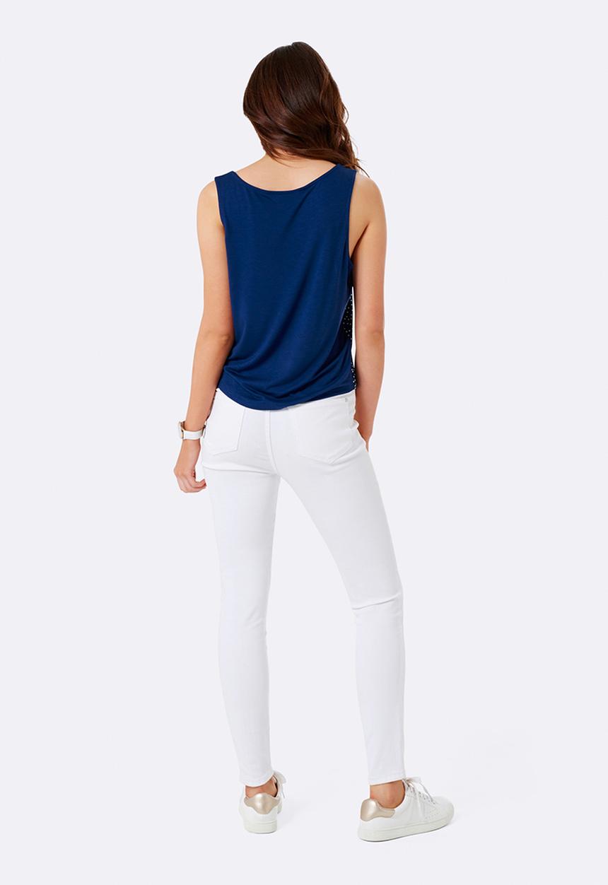 Forever New (Spree) - Milly Side Tie Tank Navy
