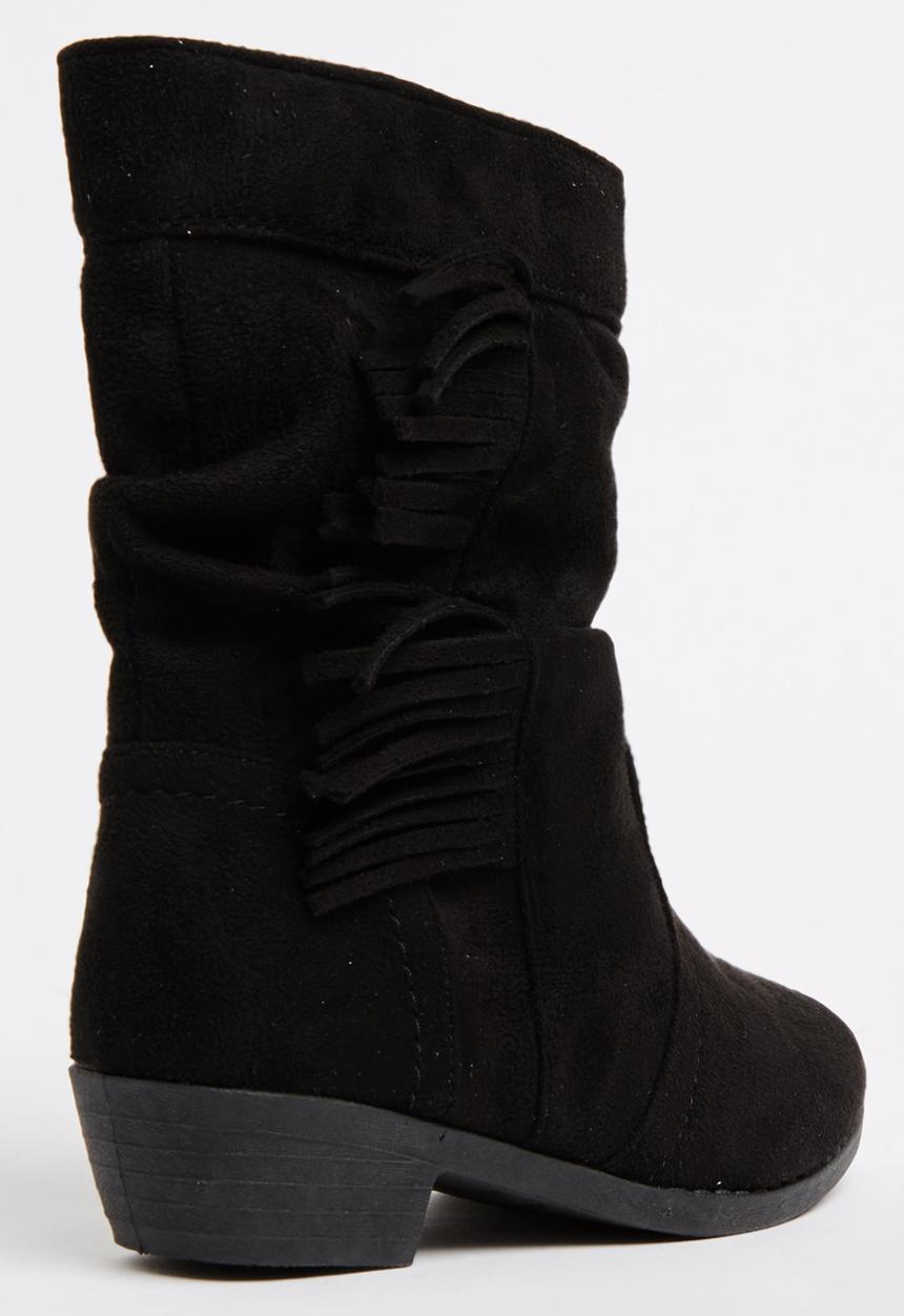 Jumbo - Fringe Boot Black