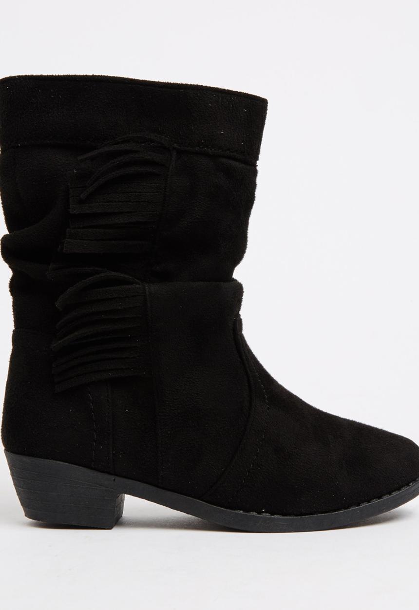 Jumbo - Fringe Boot Black