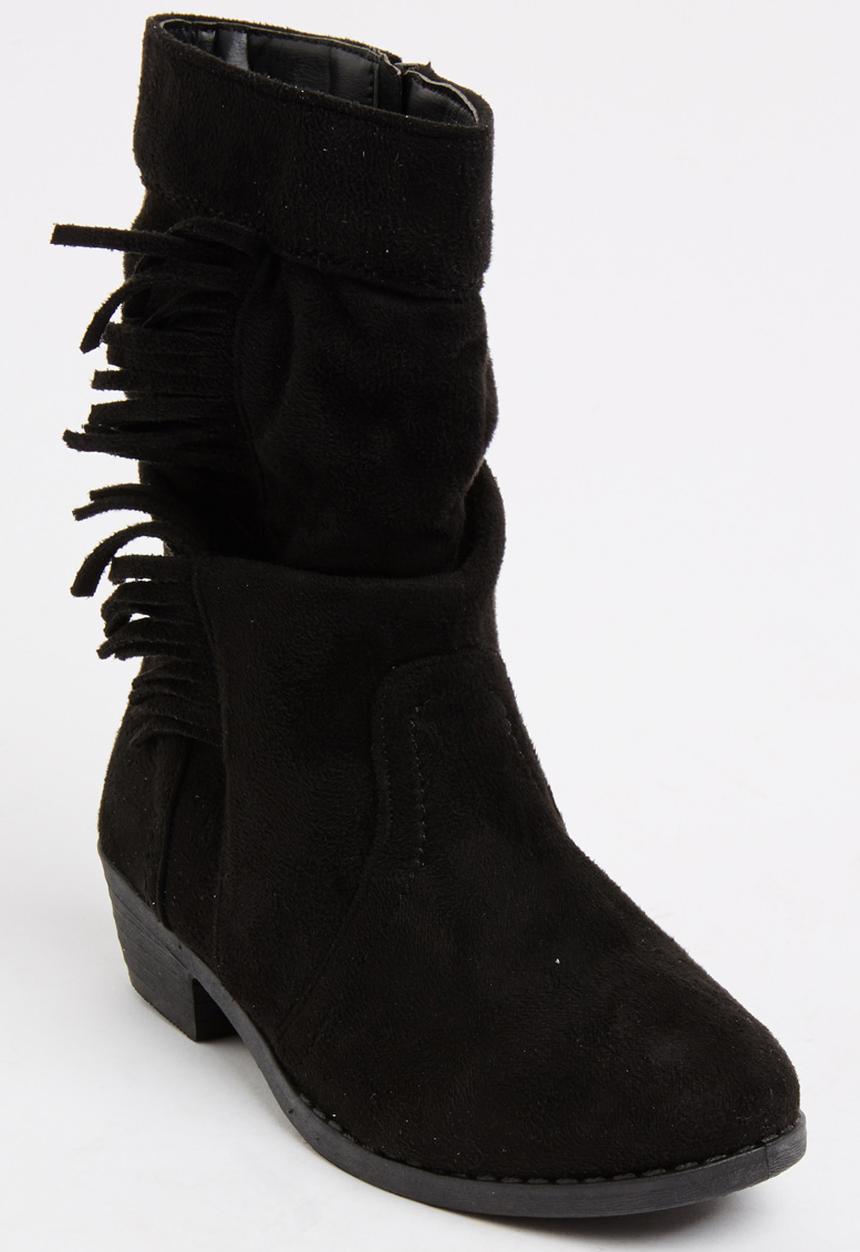 Jumbo - Fringe Boot Black