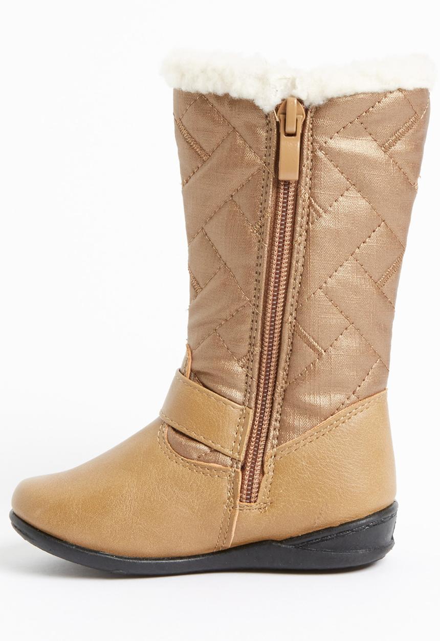 Jumbo - Boot with Fur Detail Mid Brown