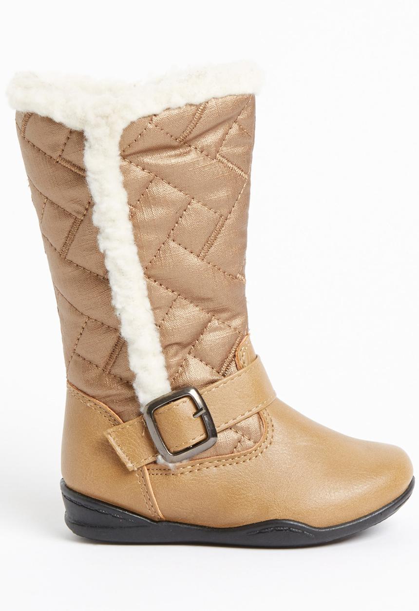 Jumbo - Boot with Fur Detail Mid Brown