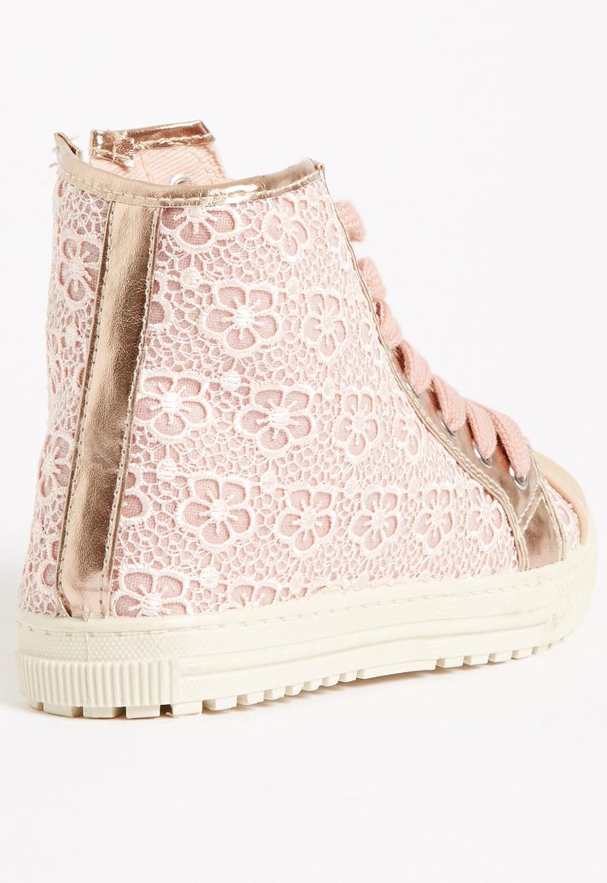 Jumbo - Lace Up Sneaker Mid Pink