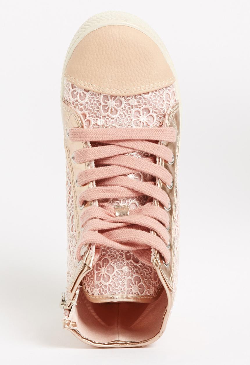 Jumbo - Lace Up Sneaker Mid Pink