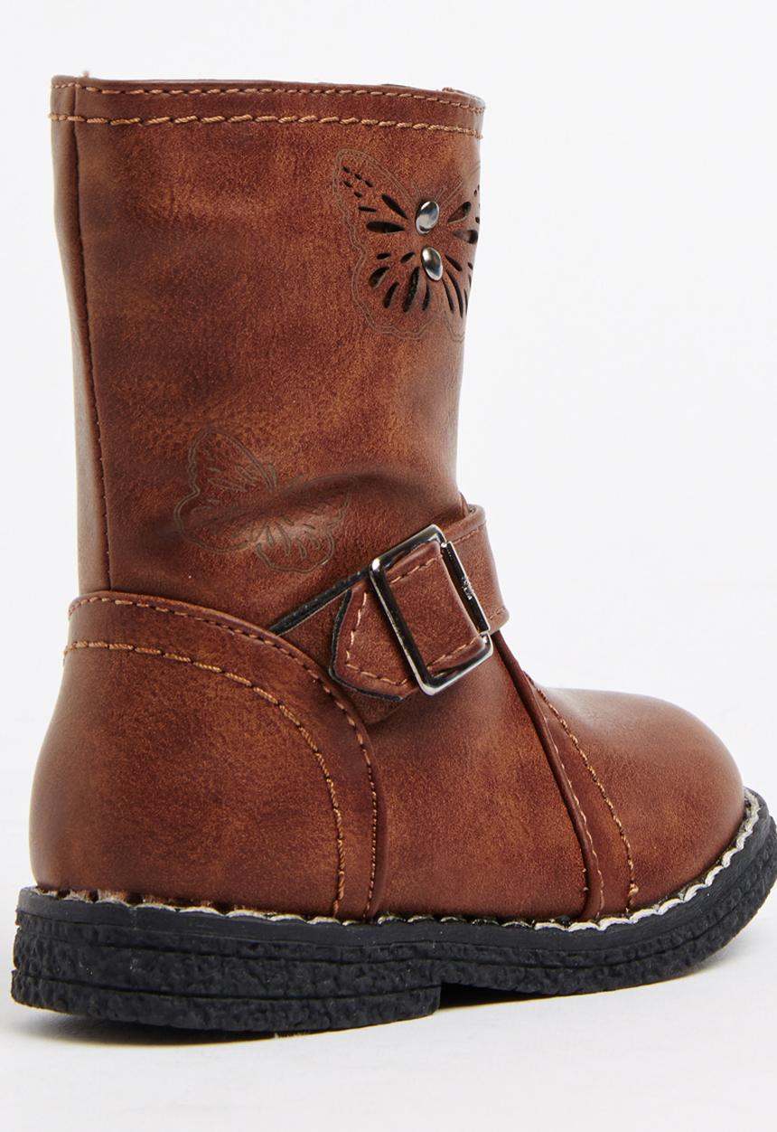 Awol - Buckle Boot Brown/Black