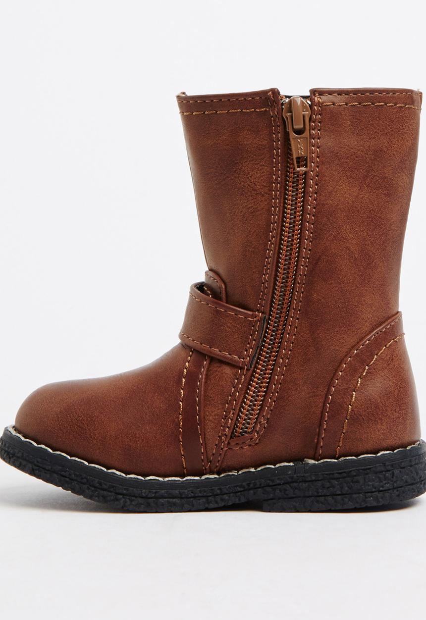 Awol - Buckle Boot Brown/Black