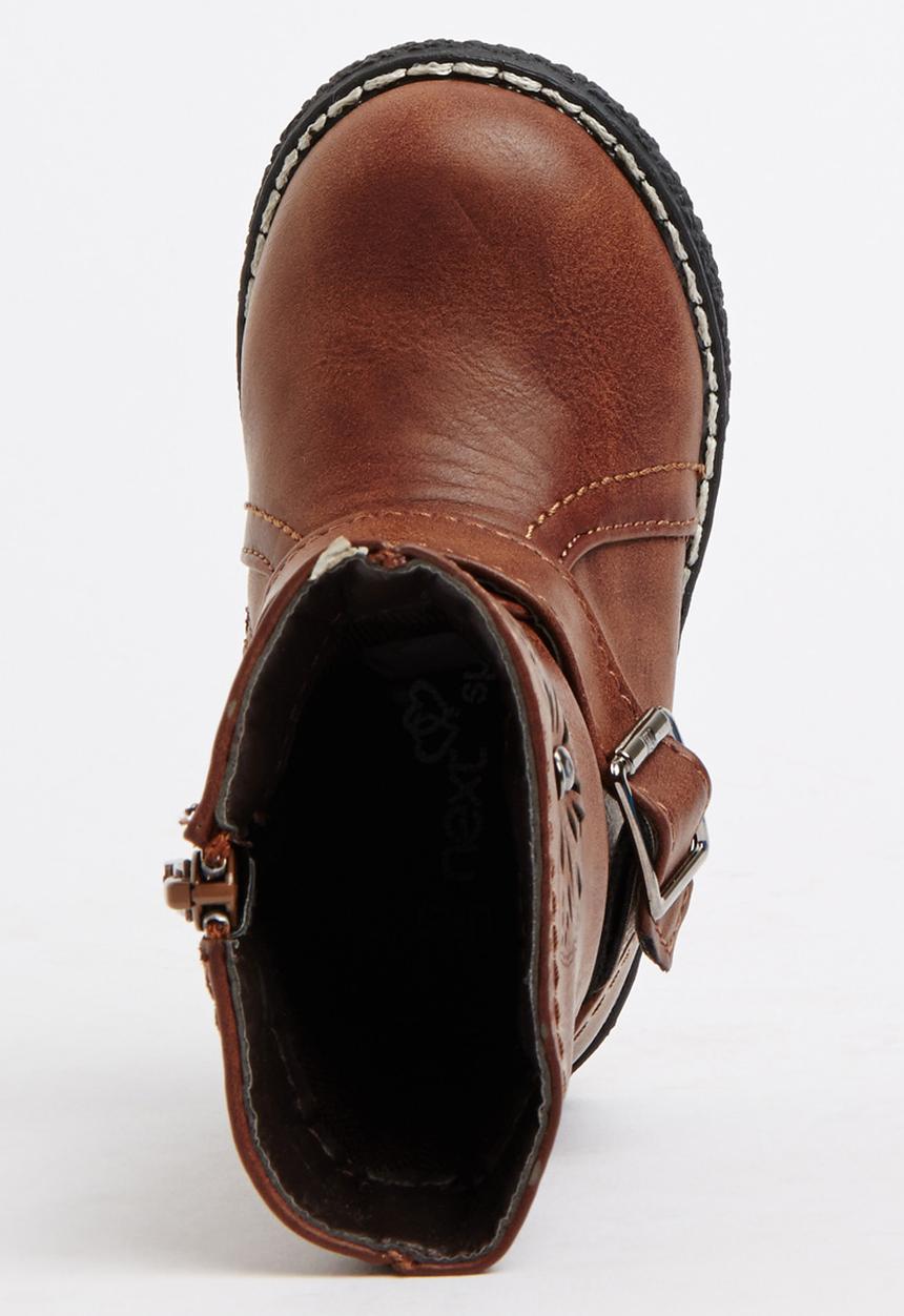 Awol - Buckle Boot Brown/Black