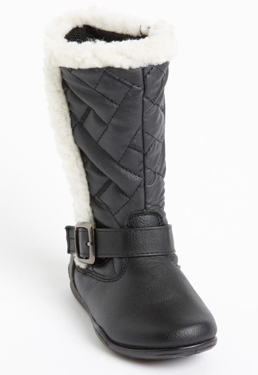 Jumbo - Boot with Fur Detail Black