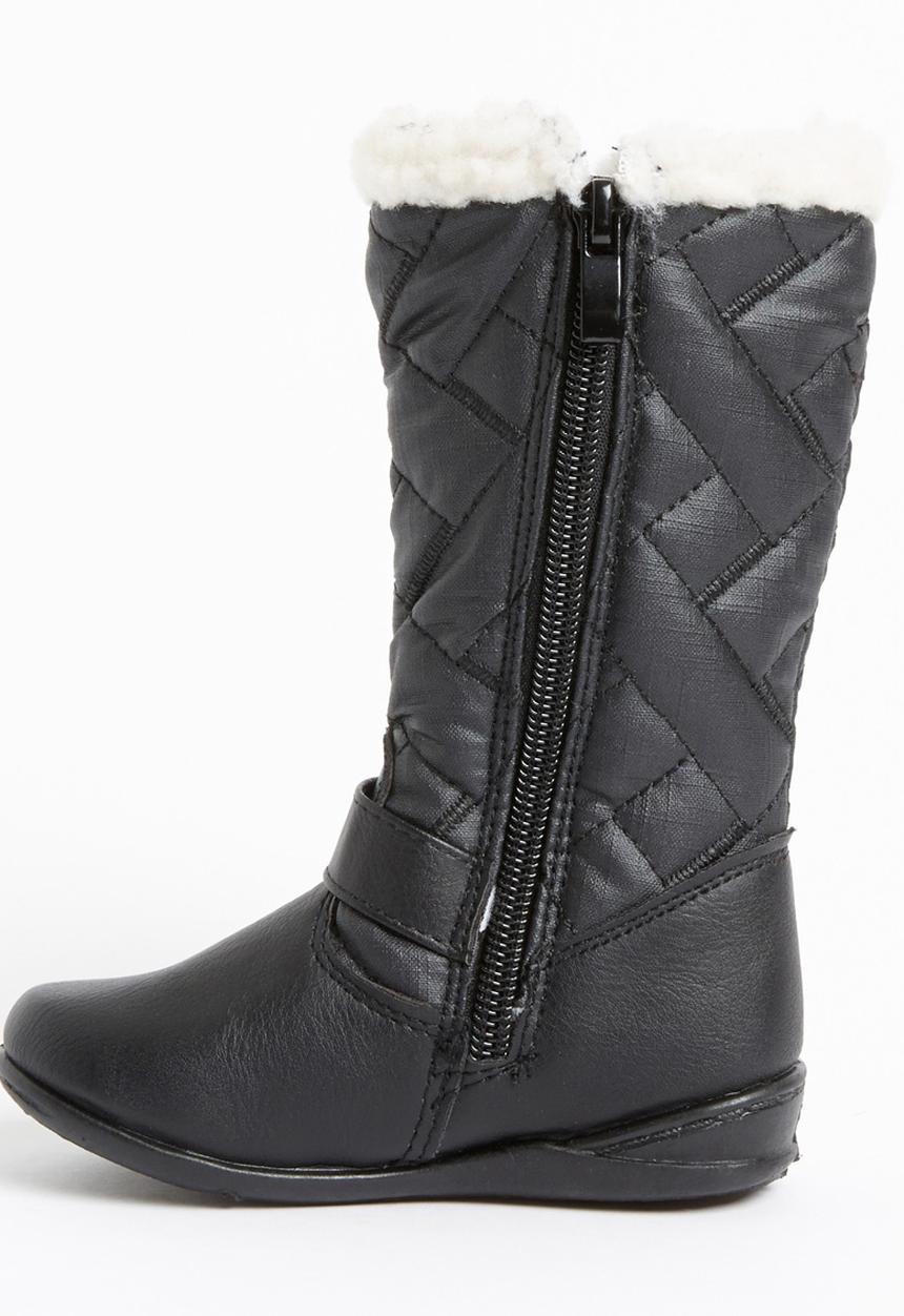 Jumbo - Boot with Fur Detail Black