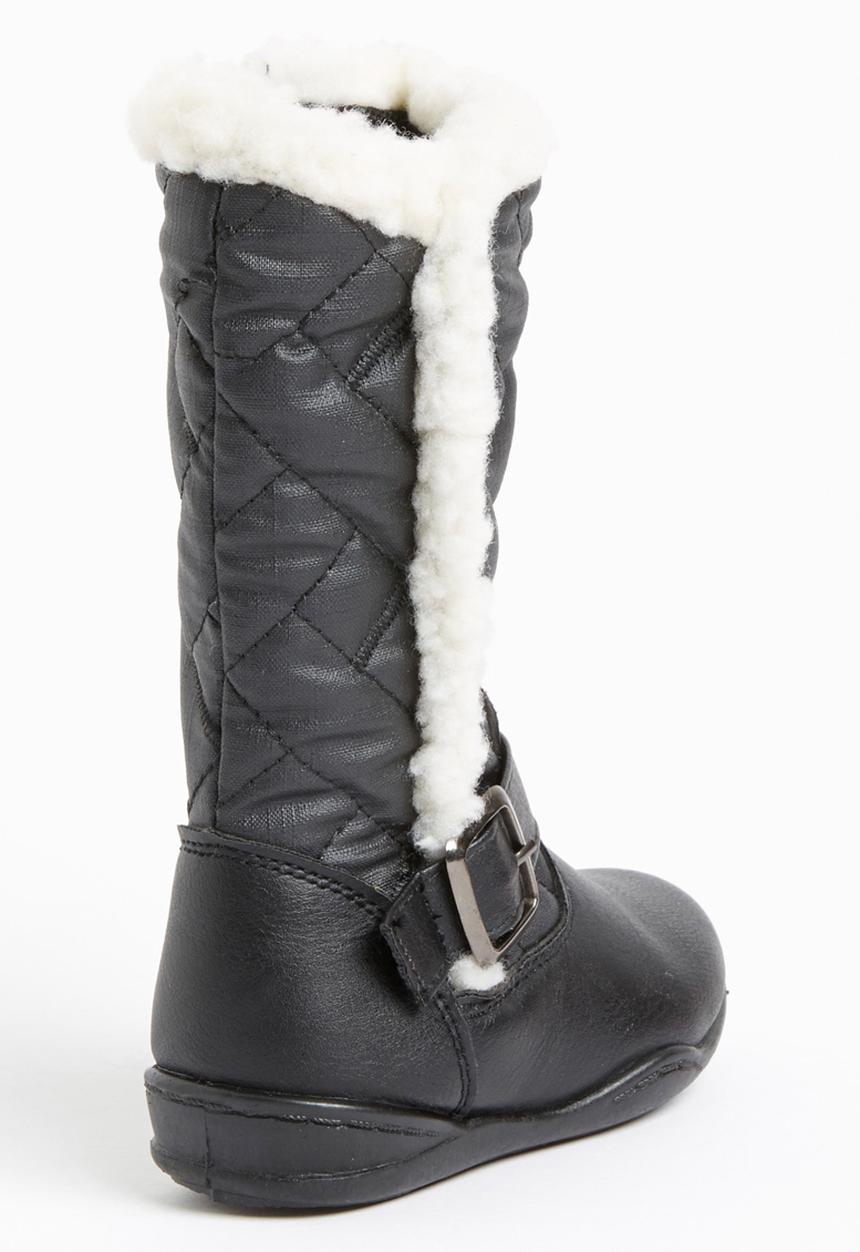 Jumbo - Boot with Fur Detail Black