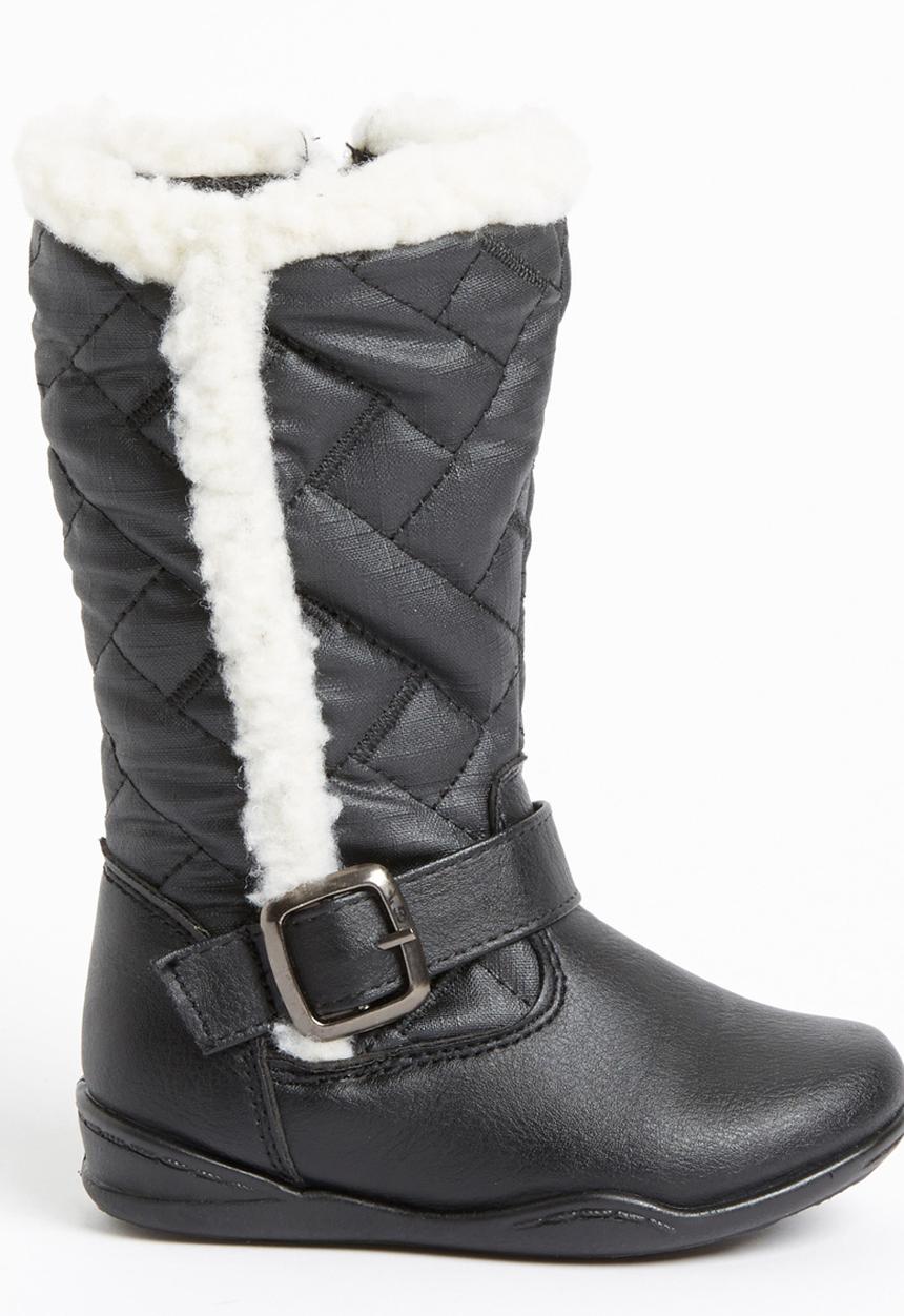 Jumbo - Boot with Fur Detail Black