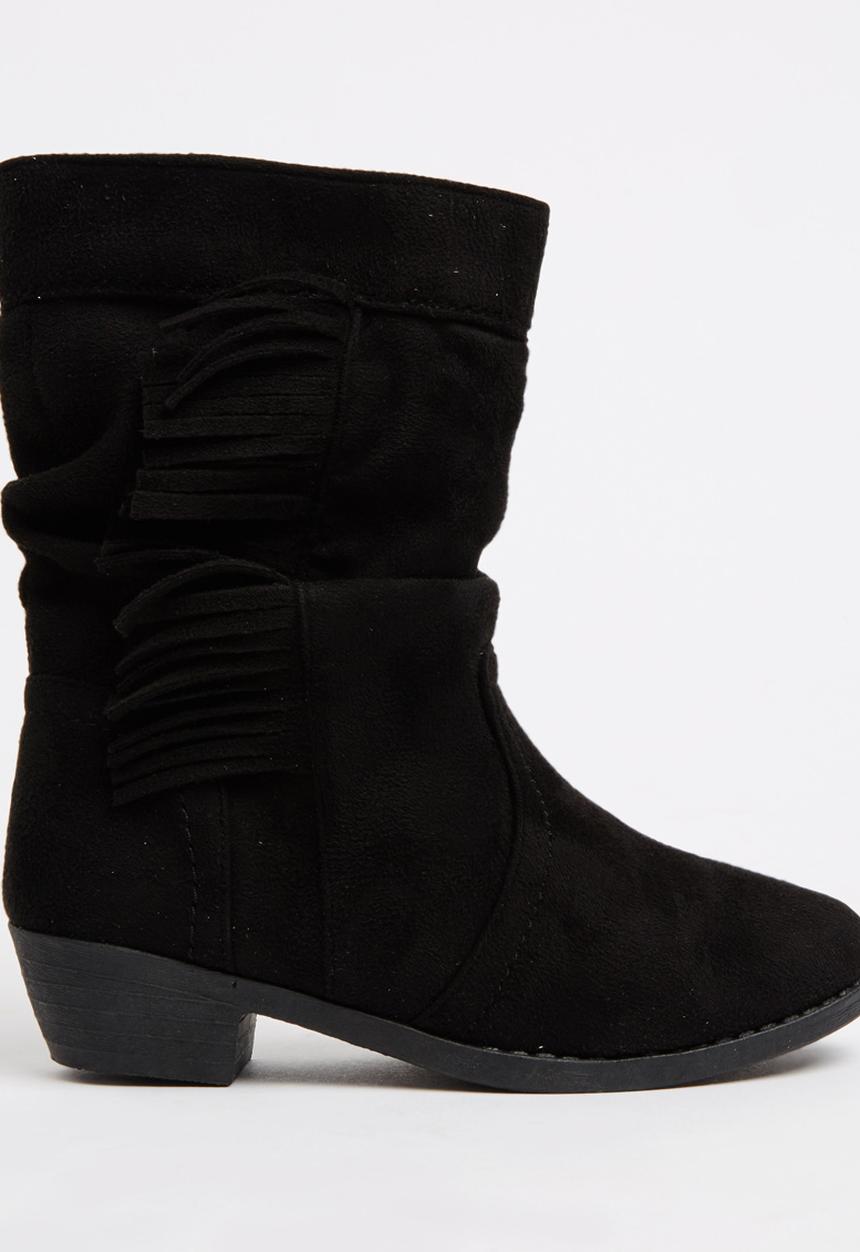 Jumbo - Fringe Boot Black