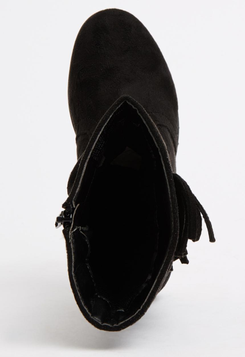 Jumbo - Fringe Boot Black