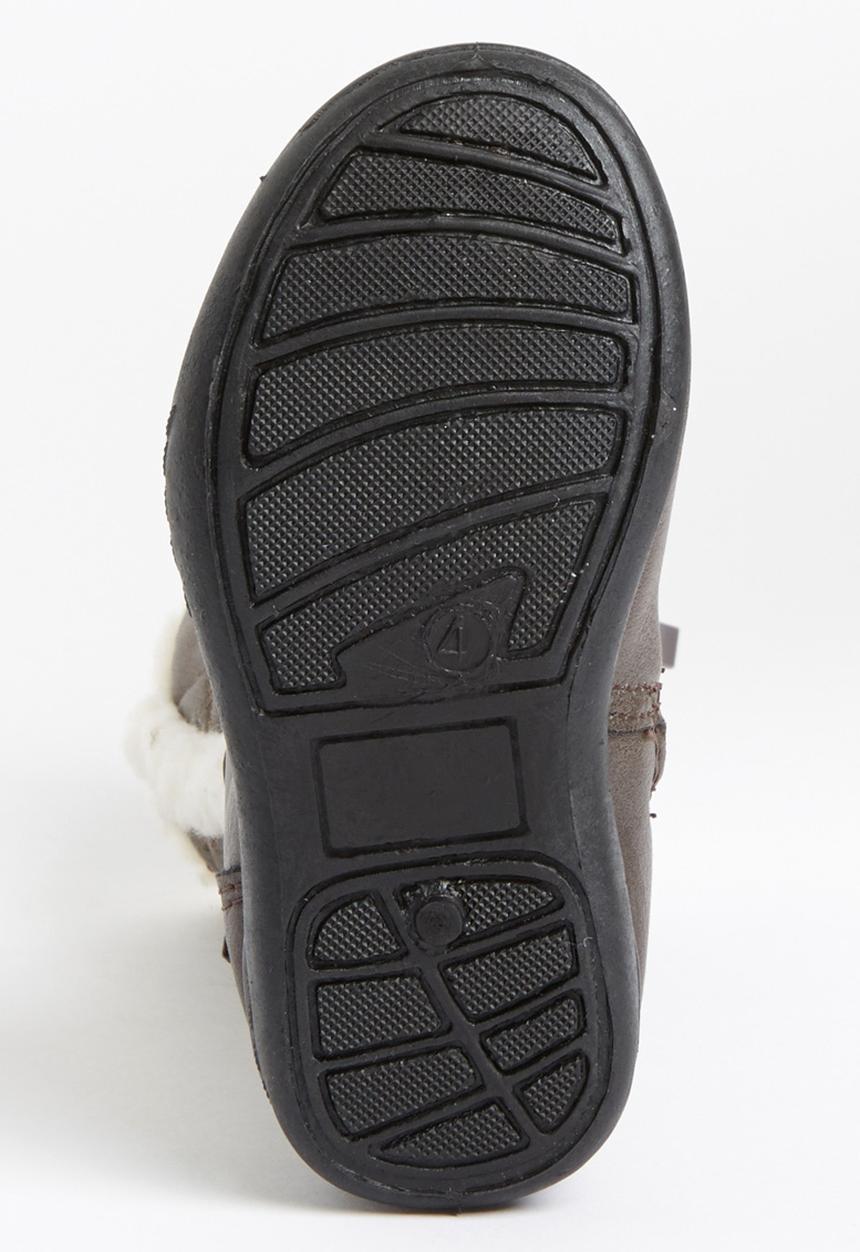 Jumbo - Boot with Fur Detail Mid Grey