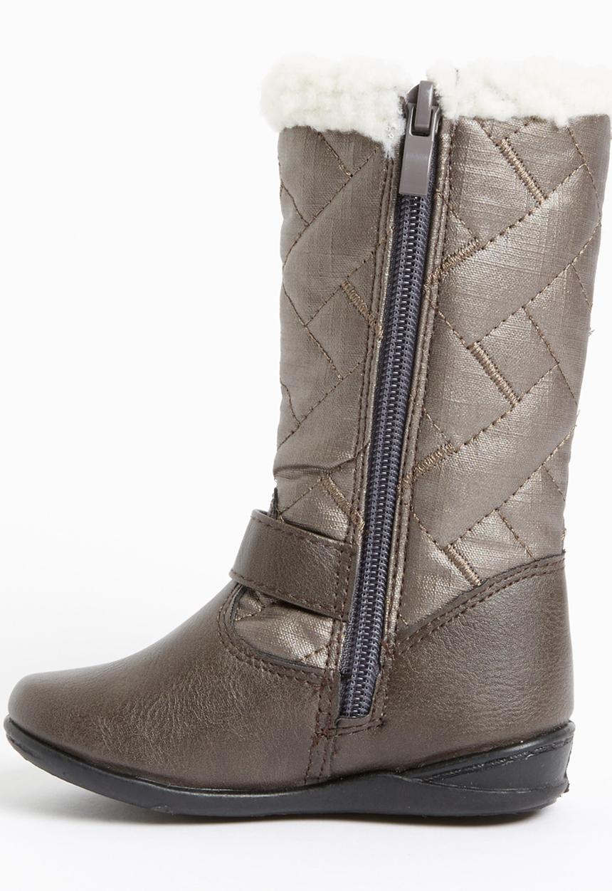 Jumbo - Boot with Fur Detail Mid Grey