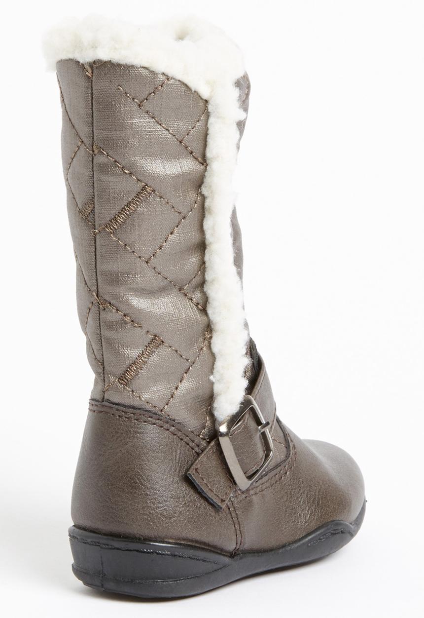Jumbo - Boot with Fur Detail Mid Grey