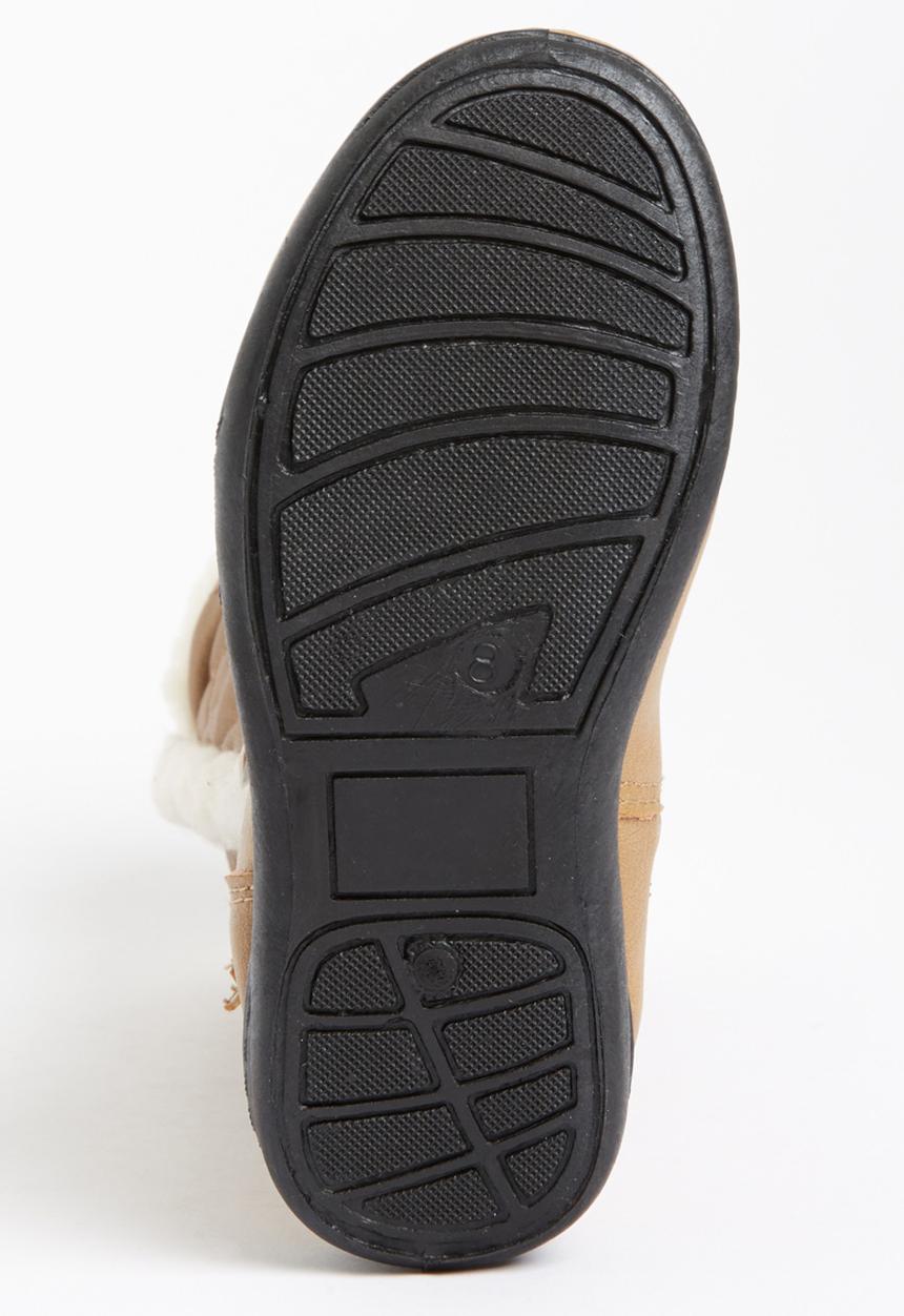 Jumbo - Boot with Fur Detail Mid Brown