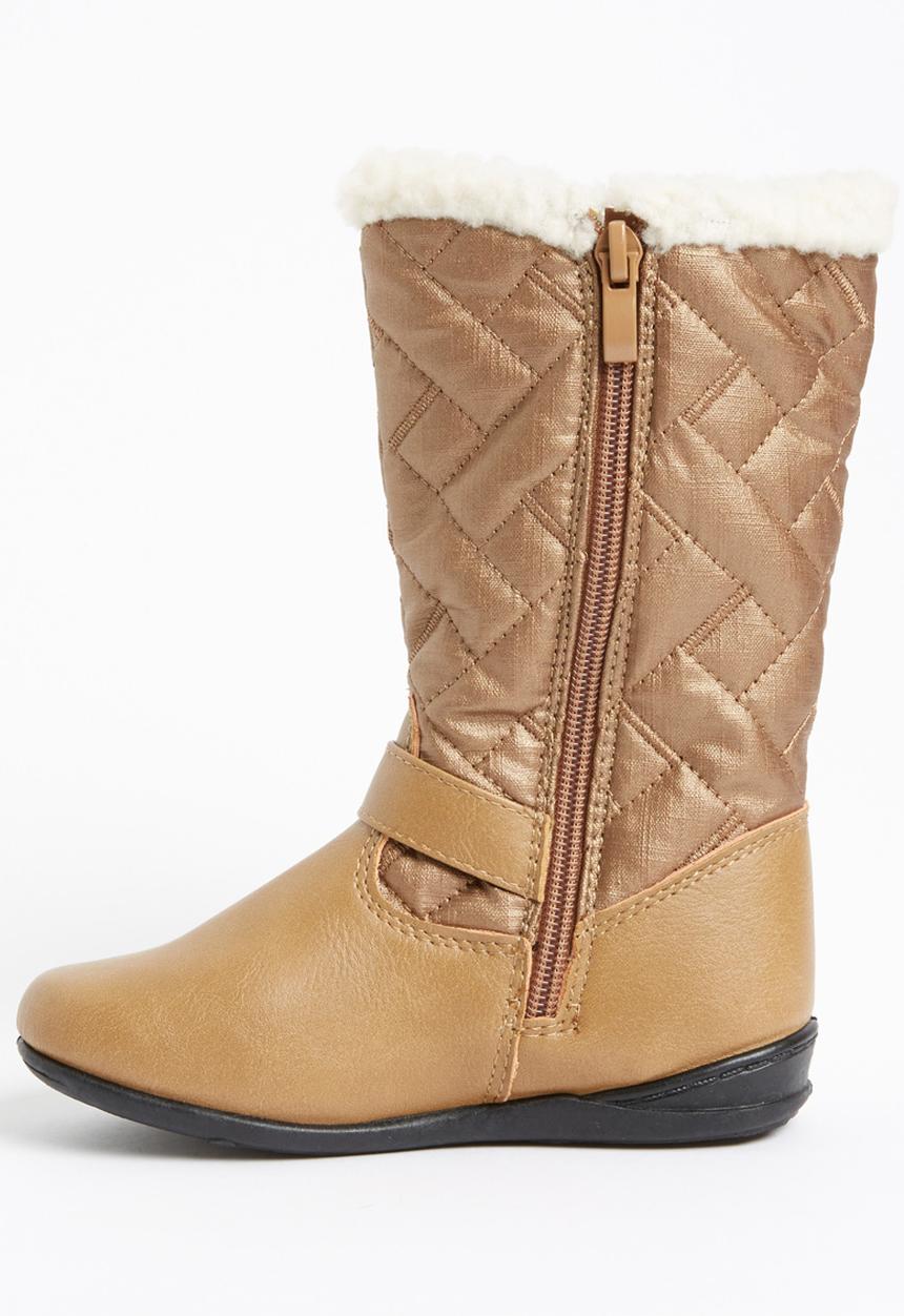 Jumbo - Boot with Fur Detail Mid Brown