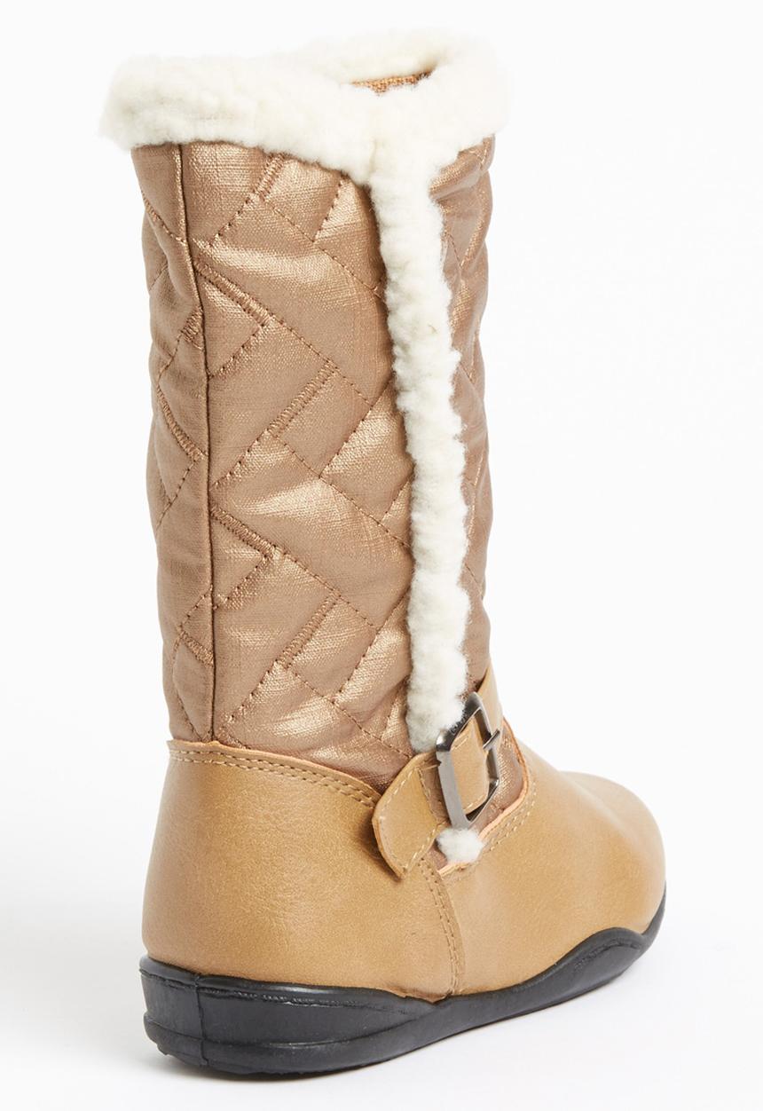 Jumbo - Boot with Fur Detail Mid Brown