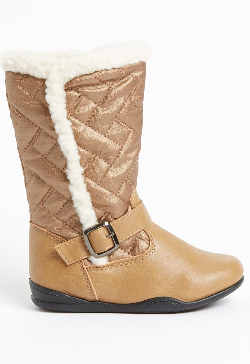Jumbo - Boot with Fur Detail Mid Brown