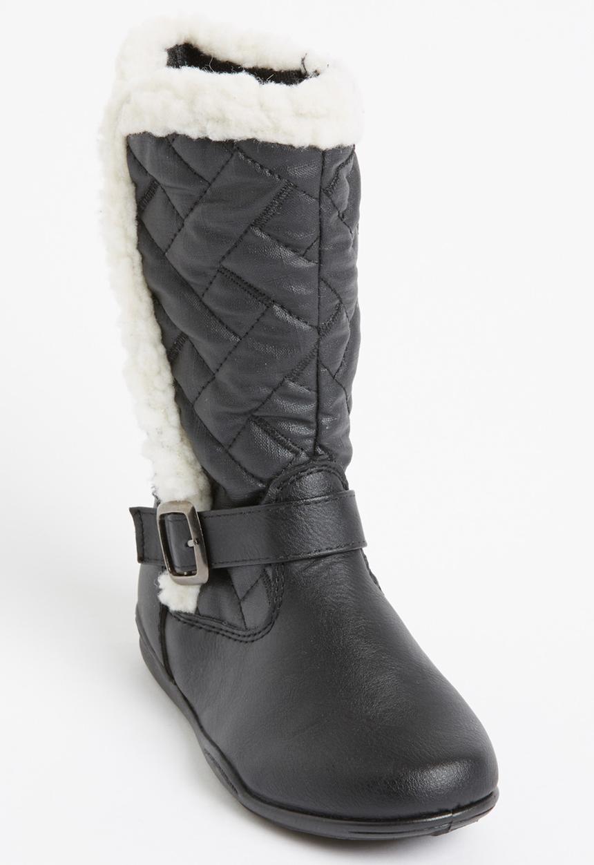 Jumbo - Boot with Fur Detail Black