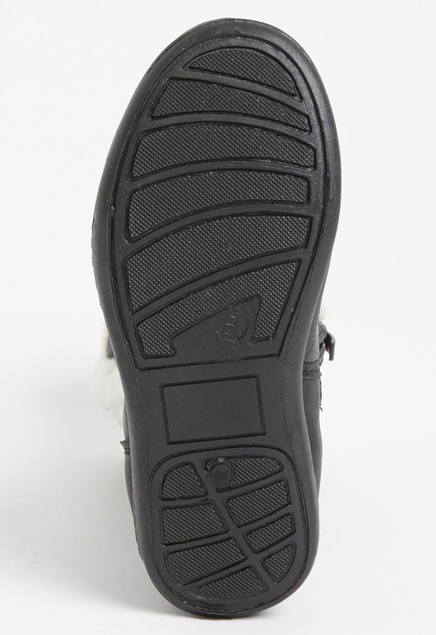 Jumbo - Boot with Fur Detail Black
