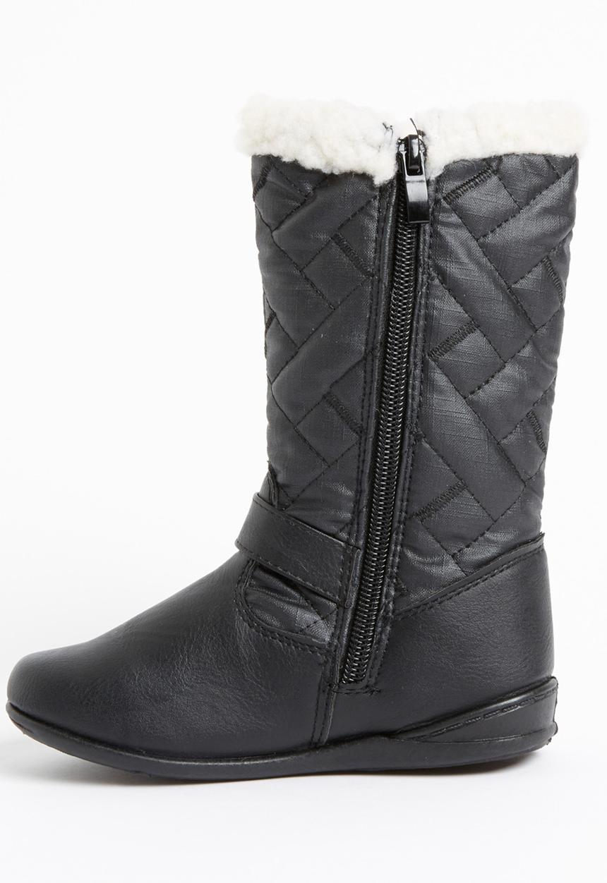 Jumbo - Boot with Fur Detail Black