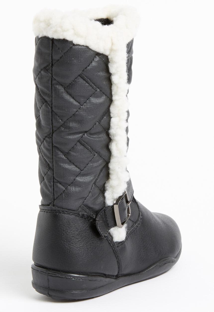 Jumbo - Boot with Fur Detail Black