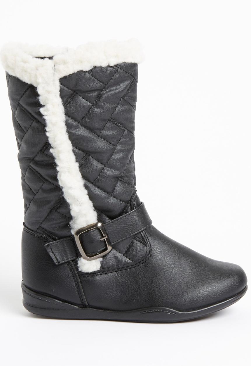 Jumbo - Boot with Fur Detail Black