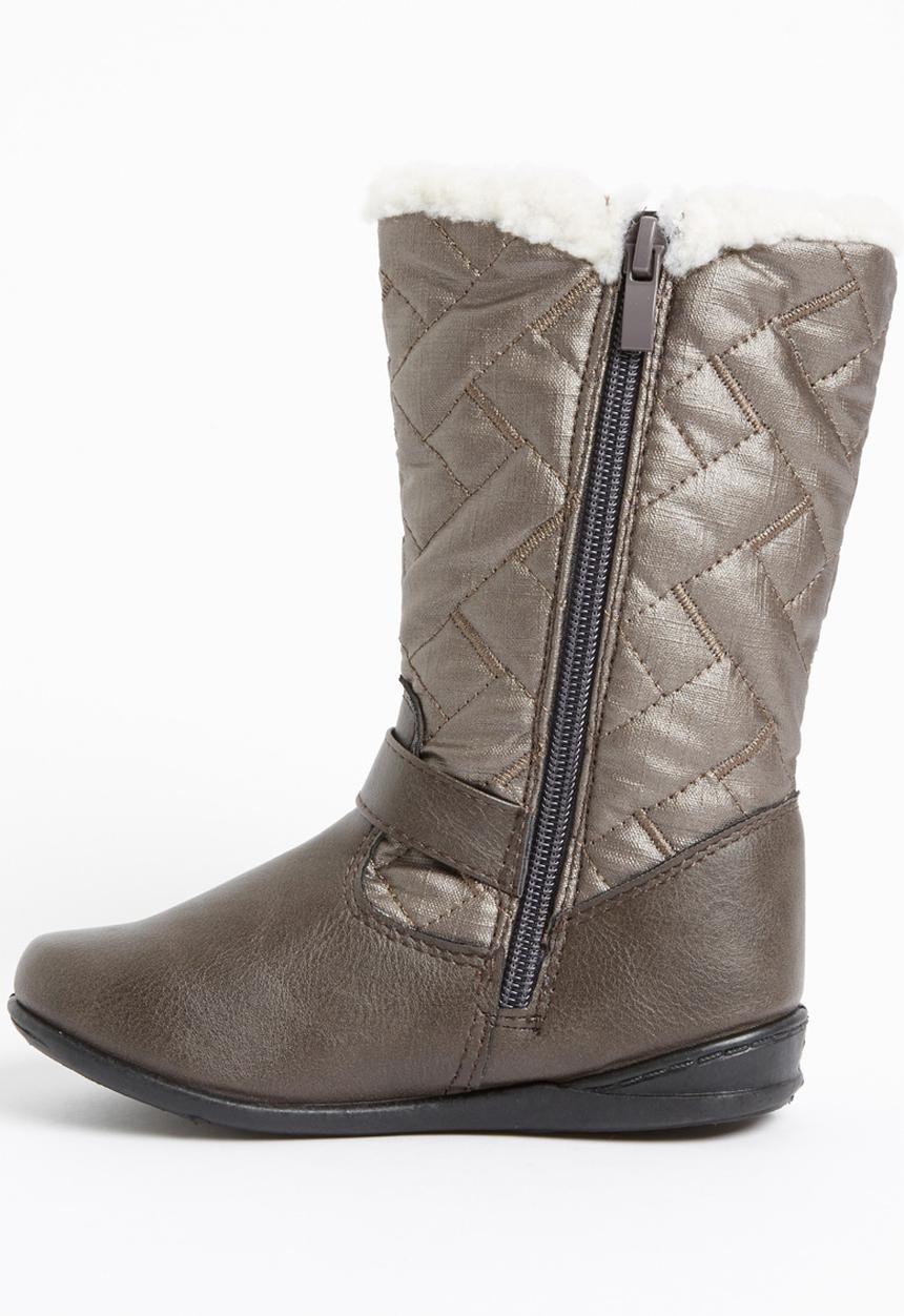 Jumbo - Boot with Fur Detail Mid Grey
