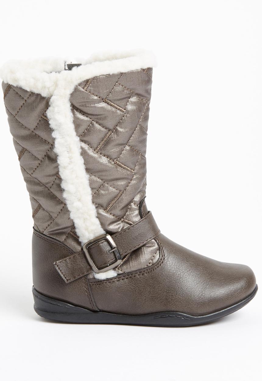 Jumbo - Boot with Fur Detail Mid Grey