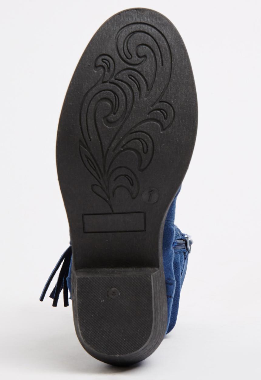 Jumbo - Fringe Boot Navy